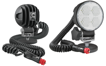 unghi fascicol 58°, 2000lm - modul LED 12V-24V, cablu spiralat 8 m, ștecher brichetă