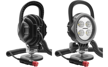 Proiector de lucru LED cu suport magnetic, cablu spiralat și întrerupător