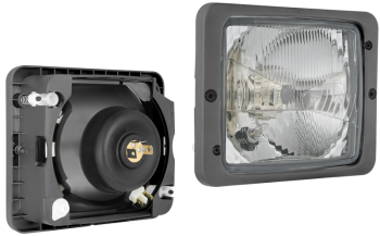 Far pentru, tip H4 cu ramă (lumini: fază lungă, fază scurtă, poziție)