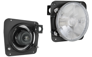 bec H4 12V, garnitura becului, placa de montaj -unitate reglare