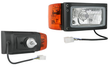 Far pentru, tip H4 cu montare pe spate, cablu și conector AMP - dreapta