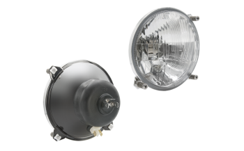 Inserție far Ø138, tip H4, încorporabil, distanța dintre găuri 106x106 (lumini: fază lungă, fază scurtă, poziție)