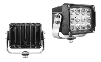 Proiector de lucru LED cu conector Deutsch DT04-2P încorporat - albastra