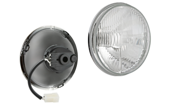 Inserție far ermetic Ø178, tip H4, încorporabil (lumini: fază lungă, fază scurtă)