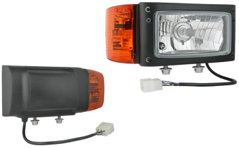 Far pentru, tip H4 cu cablu și conector AMP - dreapta