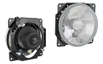 Far pentru Zuk, tip H4 - dreapta, cu unitate de reglare manuală (lumini: fază lungă, fază scurtă, poziție)