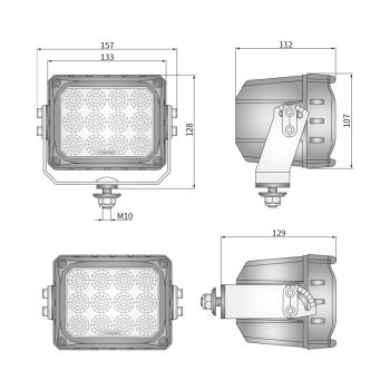 CRP3-FF 60° proiectoare de lucru LED