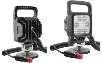 Proiector de lucru LED cu suport magnetic, cablu spiralat și întrerupător