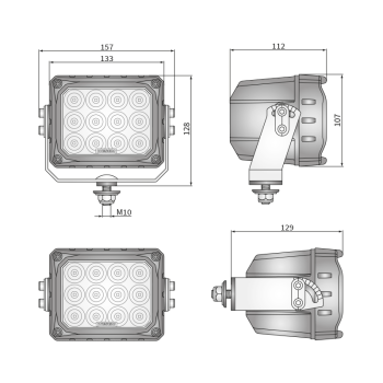 CRP3-FF 4° proiectoare de lucru LED