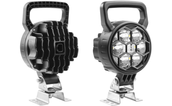 Proiector de lucru LED cu suport omega și conector Deutsch DT04-2P încorporat