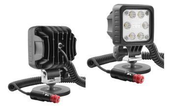 Proiector de lucru LED cu suport magnetic, cablu spiralat și întrerupător