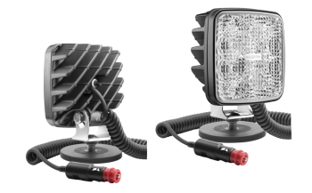 Proiector de lucru LED cu suport magnetic, cablu spiralat și întrerupător