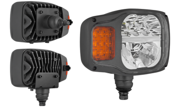 Far pentru LED cu montare pe spate / de jos și conector DT04-6P încorporat - dreapta