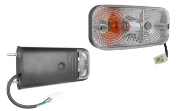 Lampă față cu fixare laterală - dreapta (lumini: poziție, indicator de direcție față - lateral)