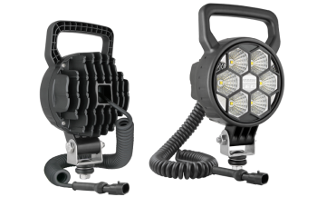 Proiector de lucru LED cu cablu spiralat și conector AMP SuperSeal