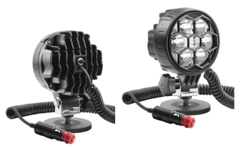 Proiector de lucru LED cu suport magnetic, cablu spiralat și întrerupător