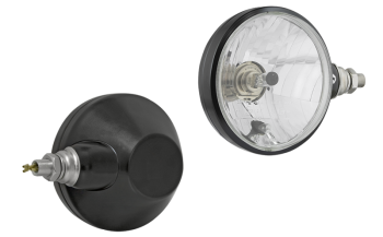 Far pentru, tip H4/R2 în carcasă metalică - dreapta (lumini: fază lungă, fază scurtă, poziție)