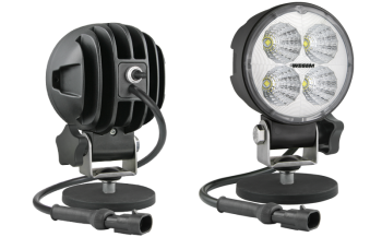 Proiector de lucru LED cu suport magnetic, cablu, conector AMP SuperSeal și întrerupător