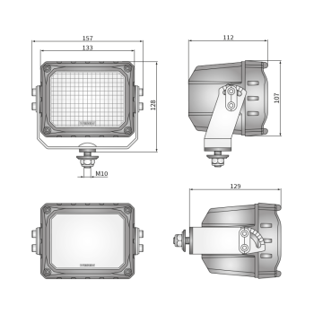 CRP3 60° proiectoare de lucru LED