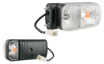 bec PY21W 12V, bec R5W 12V, cablu 0,15 m, conector AMP Faston
