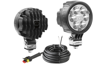 Proiector de lucru LED cu cablu și conector AMP SuperSeal - albastra