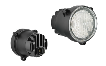 Proiector ceață LED cu conector AMP Faston încorporat (versiune cu 3 șuruburi)