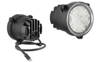 Proiector ceață LED cu cablu și conector Deutsch DT04-2P (versiune cu 3 șuruburi)