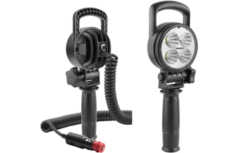 Proiector de lucru LED cu prindere, cablu spiralat și întrerupător