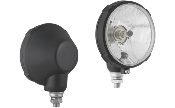 Far pentru, tip H4/R2 în carcasă din plastic - instalat vertical (lumini: fază lungă, fază scurtă, poziție)