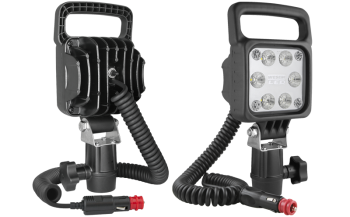 Proiector de lucru LED cu suport CAR3, cablu spiralat și întrerupător