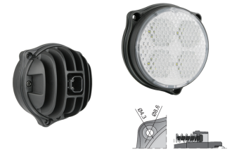 Proiector de lucru LED cu conector Deutsch DT04-2P încorporat (versiune cu 3 șuruburi)