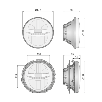 EGC1-LED Ø178 faruri