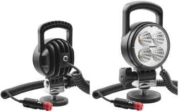 Proiector de lucru LED cu suport magnetic, cablu spiralat și întrerupător